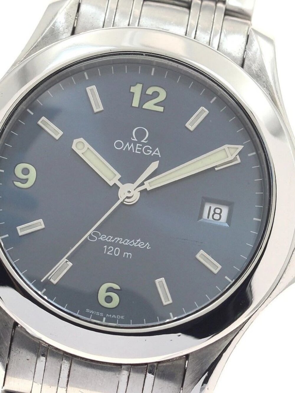 OMEGA Seamaster120 2511.83 Date blue Dial Quartz Men's Watch_950460